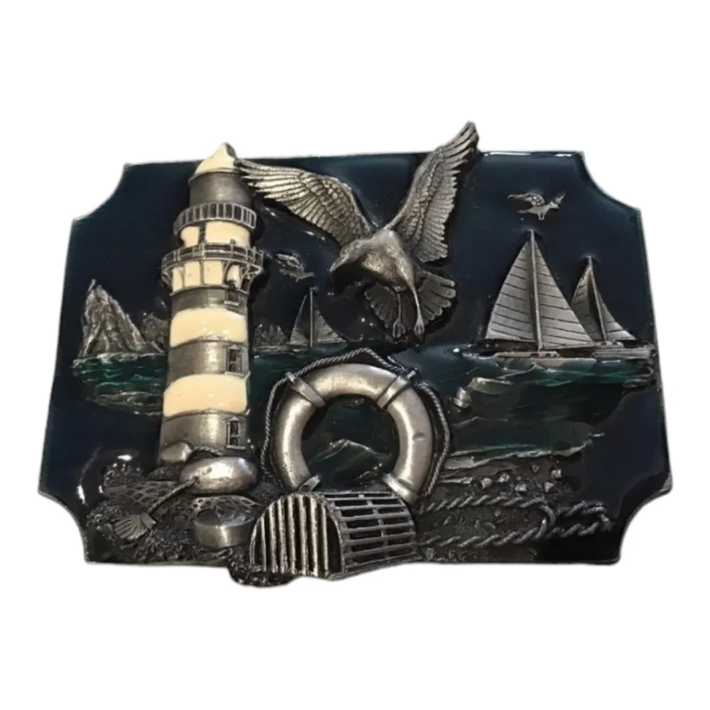 Siskiyou Buckle Co. Ocean Scene Cool Marine Belt‎ Buckle